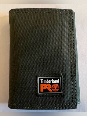 Timberland PRO Cordura Nylon RFID blocking Trifold Nylon Wallet Olive